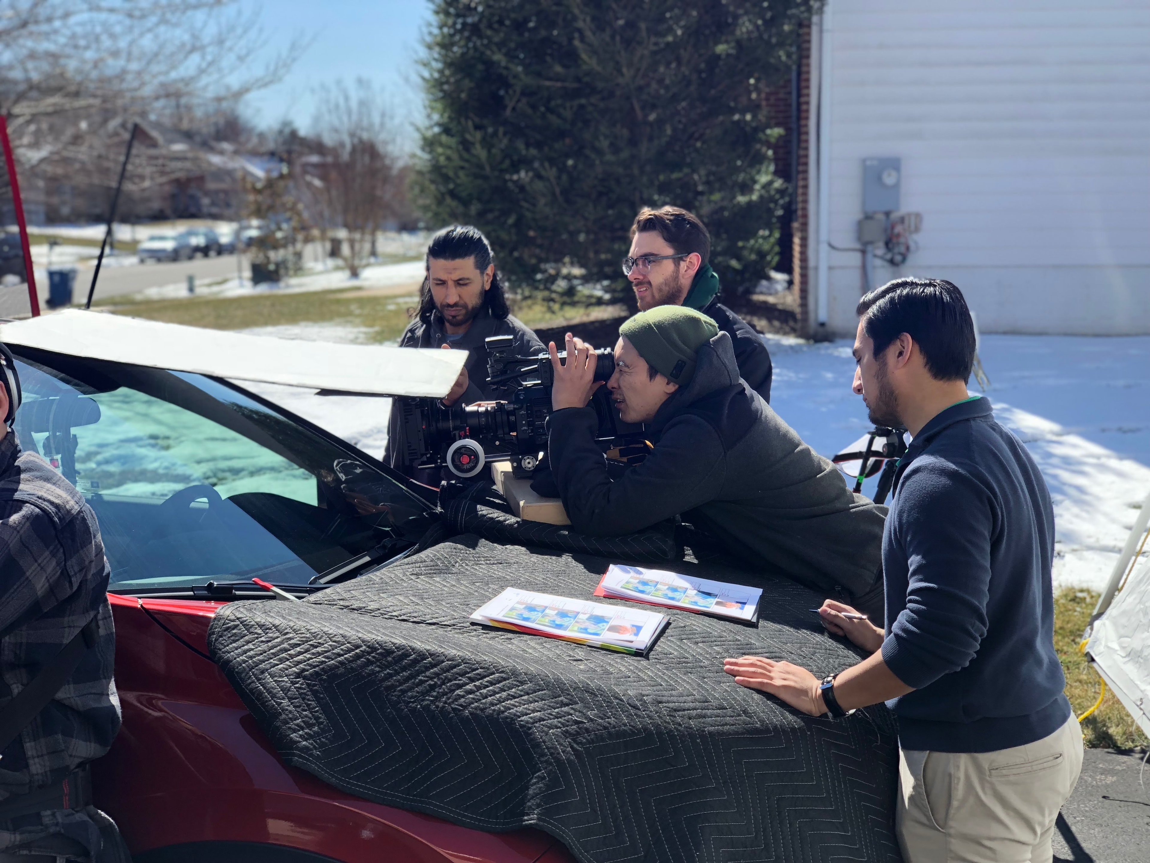 PMG crew filming commercial production on location