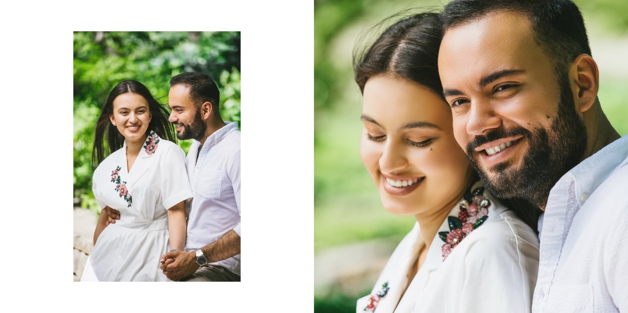 Couple portrait session — garden